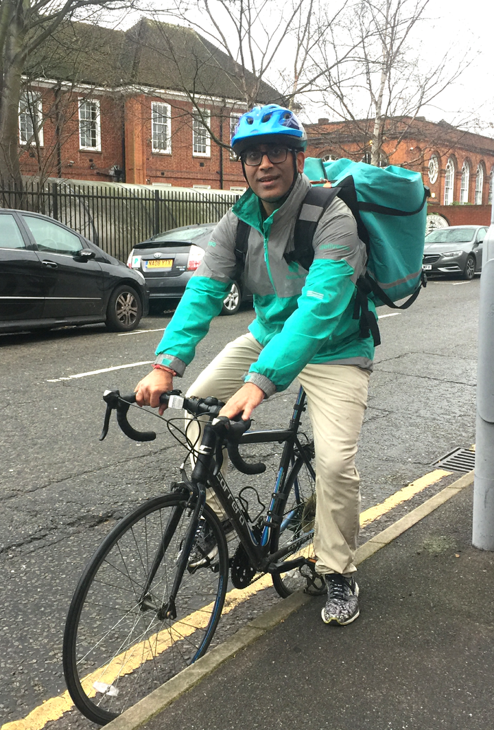 Cycling for best sale deliveroo