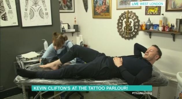 Kev got inked live on 'This Morning'.