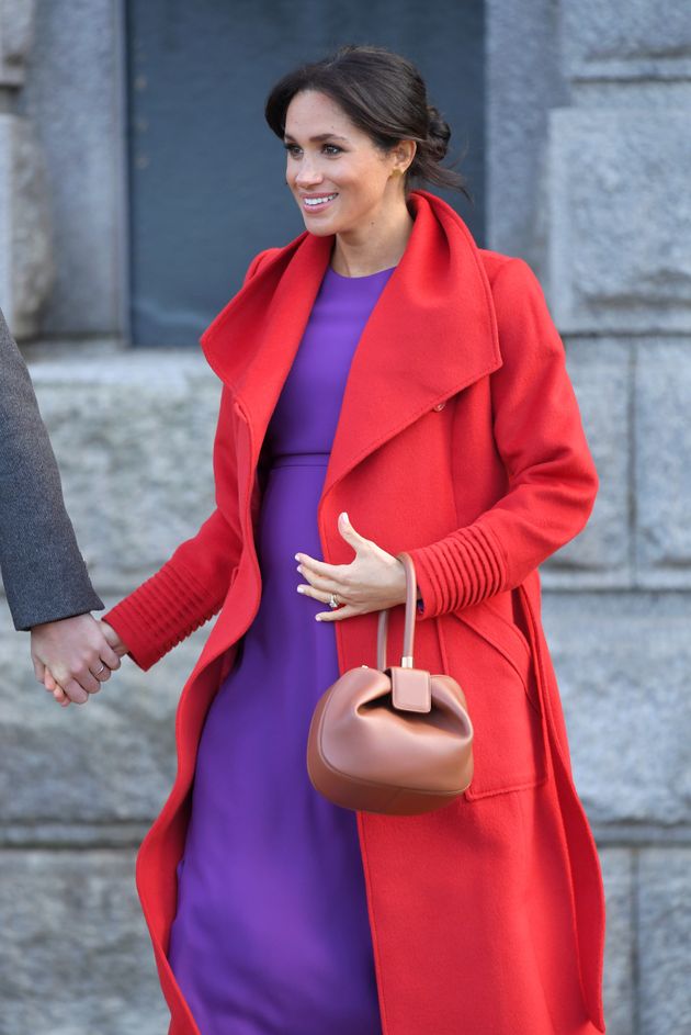  Meghan, Duchess of Sussex meets members of the public during a visit of Birkenhead at Hamilton Square. 