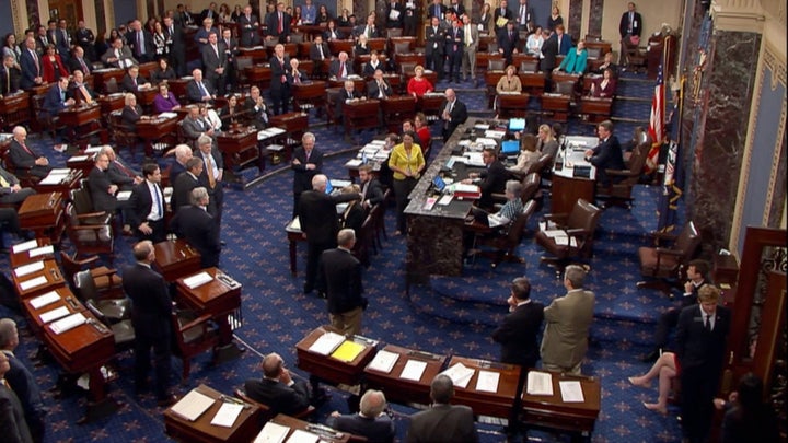<p>The late Sen. John McCain’s defining ‘no’ vote on the Republican bill to repeal Obamacare on July 28, 2017. (U.S. Congress)</p>