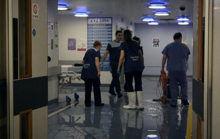 The ageing Royal Liverpool Hospital flooded 10 times last year, seen here in a BBC documentary.