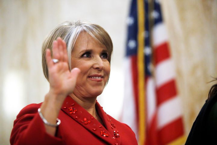 Former Rep. Michele Lujan Grisham, a Democrat, was sworn in as New Mexico's governor on New Year's Day. She is one of just two governors of color in the entire country.