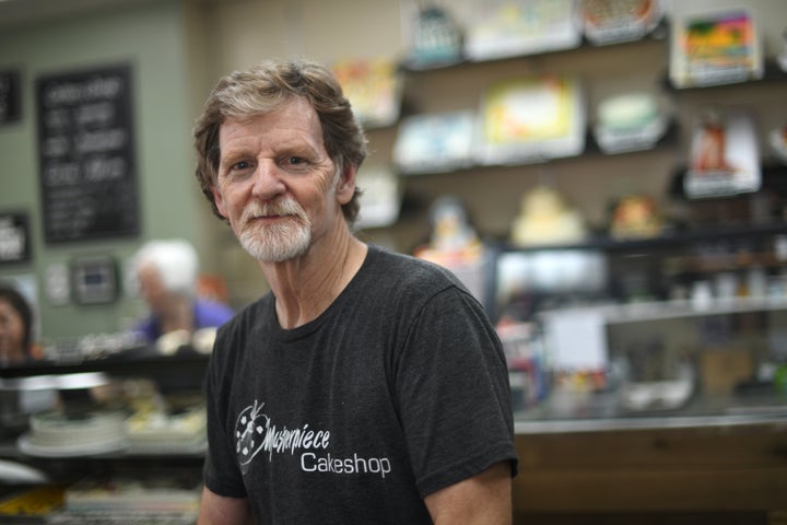 Jack Phillips, owner of Masterpiece Cakeshop, poses for a photo in his shop in Lakewood, Colorado, on Aug. 15, 2018. The U.S. Supreme Court faulted the Colorado Civil Rights Commission’s handling of the claims brought against Phillips, saying it had showed a hostility to religion.