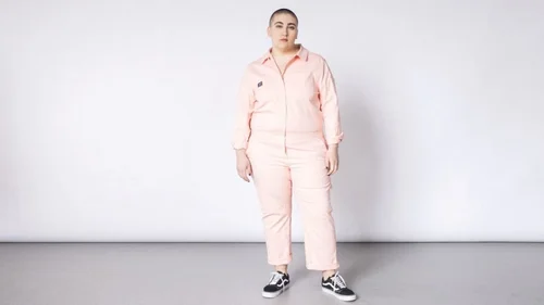 Glossier pink jumpsuit on sale