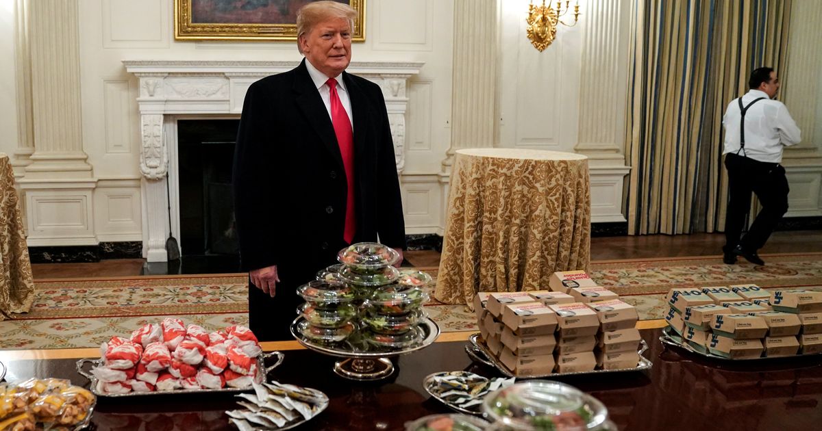 Donald Trump Orders In Hundreds Of Fast Food Burgers For Guests ...