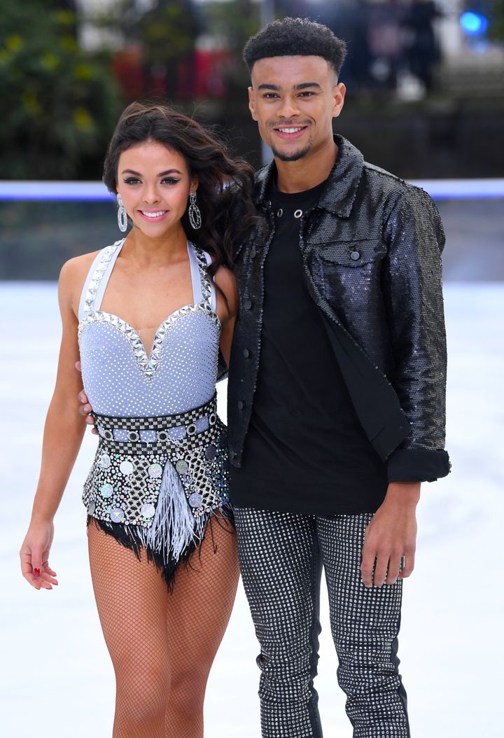 Vanessa and Wes together on the ice