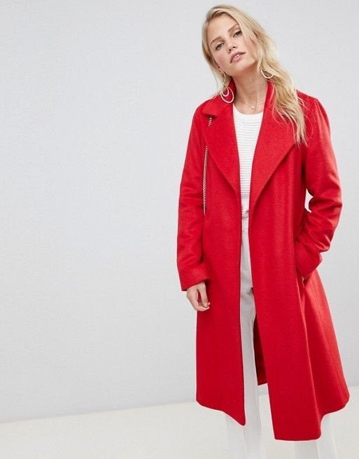 Helene Berman Belted Wrap Coat in Wool Blend