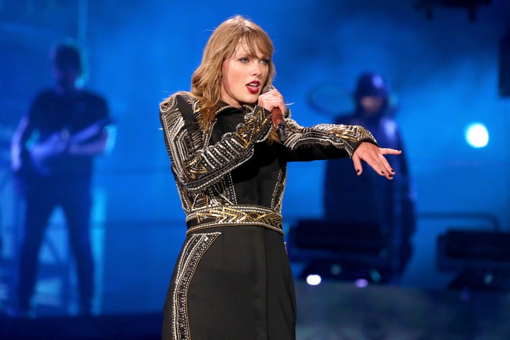 Taylor Swift performs at the Rose Bowl on May 19, 2018, in Pasadena, California. Drones were used at one Swift concert to scan concertgoers for known stalkers.