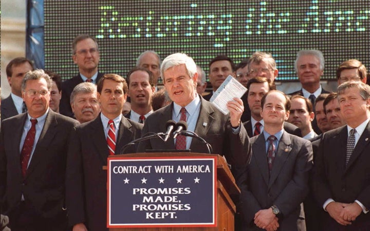 Former Speaker of the House Newt Gingrich (R-Ga.) dramatically cut Congress' budget when he took office in 1995.