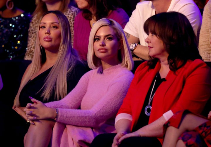 <strong>Megan Barton Hanson didn't exactly look thrilled when she was in the audience of Sunday's 'Dancing On Ice'</strong>