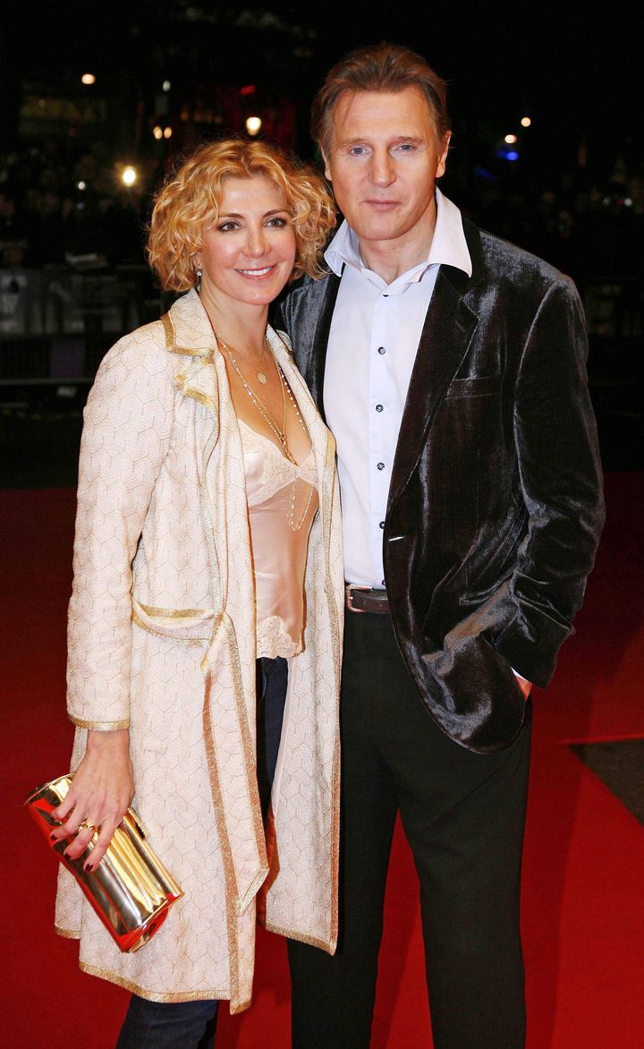 Liam with late wife Natasha Richardson, who died nearly 10 years ago