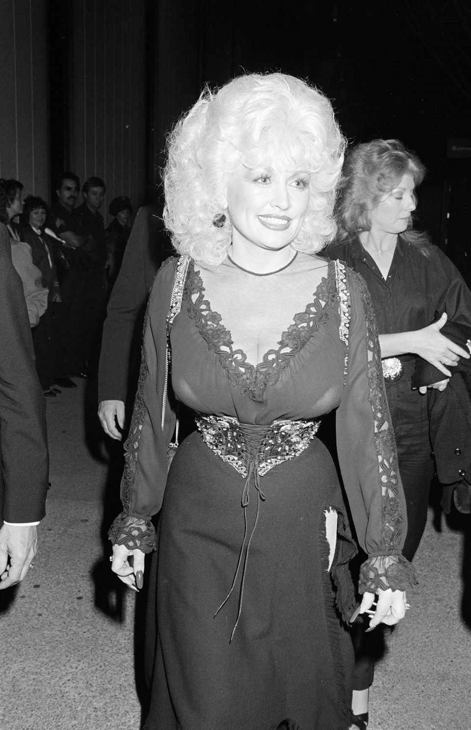 Parton is photographed at an event in this undated photo. 