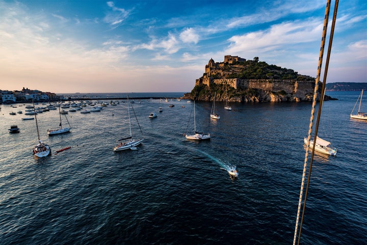 Ischia is a volcanic island in the Gulf of Naples. 