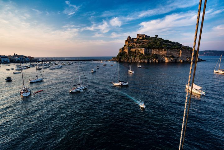 Ischia is a volcanic island in the Gulf of Naples. 