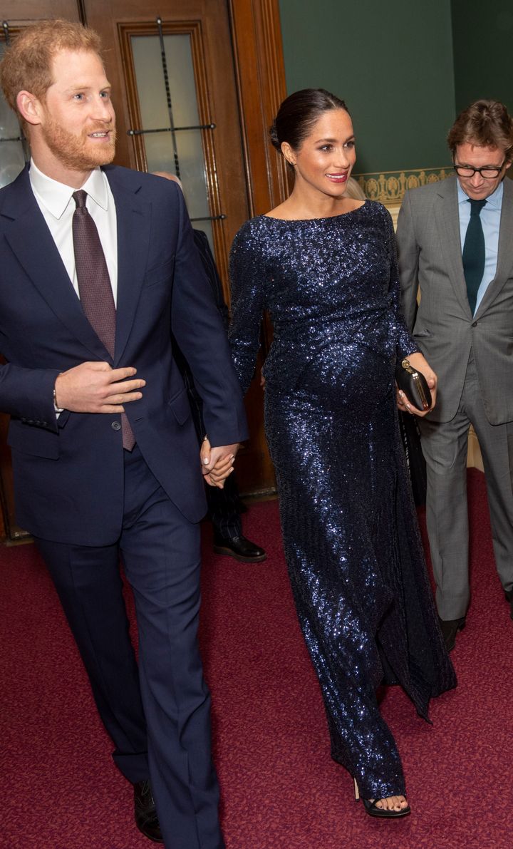 The Duke and Duchess of Sussex at the premiere of Cirque du Soleil's Totem show, in support of the Sentebale charity, at the Royal Albert Hall on London. 