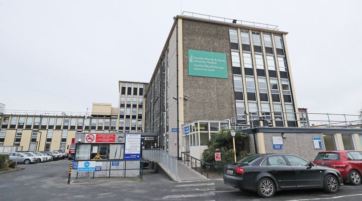 Coombe Women and Infants University Hospital in Dublin, where a woman has been refused an abortion, the Irish parliament has been told (file picture)