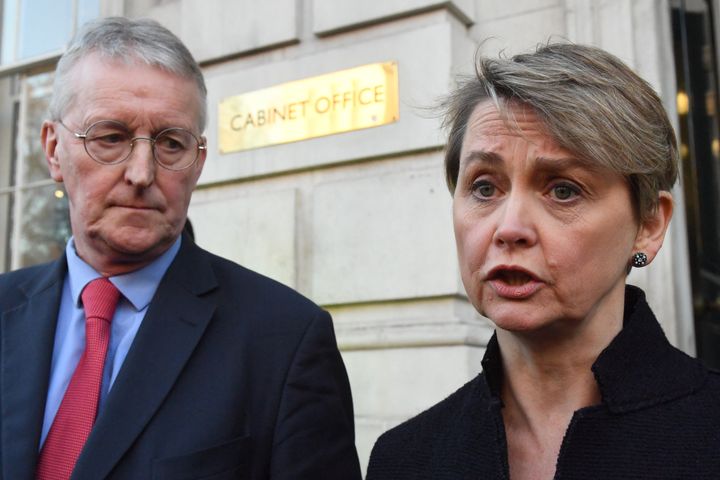 Hilary Benn and Yvette Cooper were at No 10 for talks with the PM