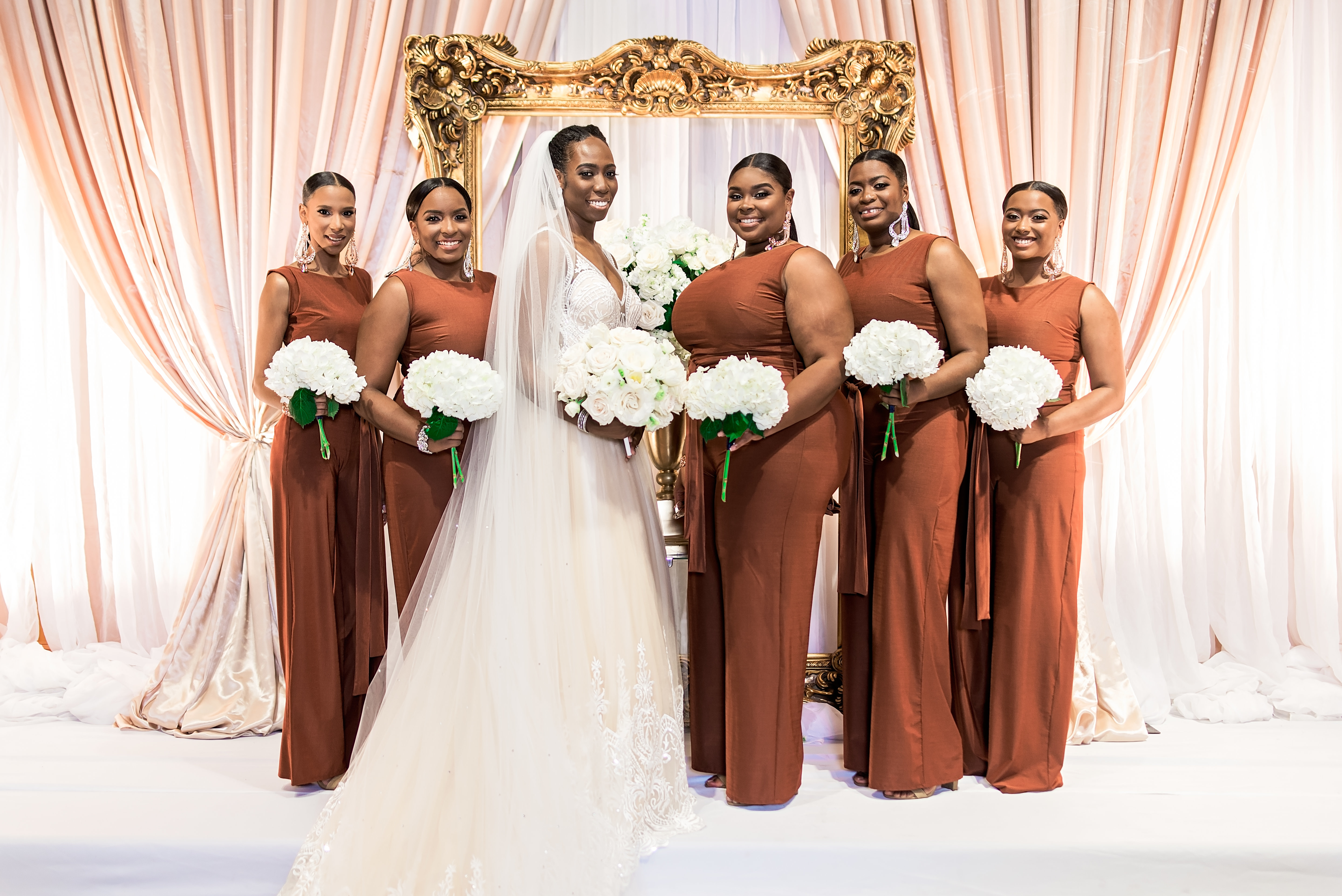 bridesmaid in pants