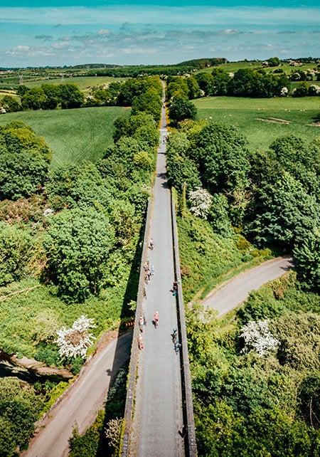 View from above the Waterford Greenway.