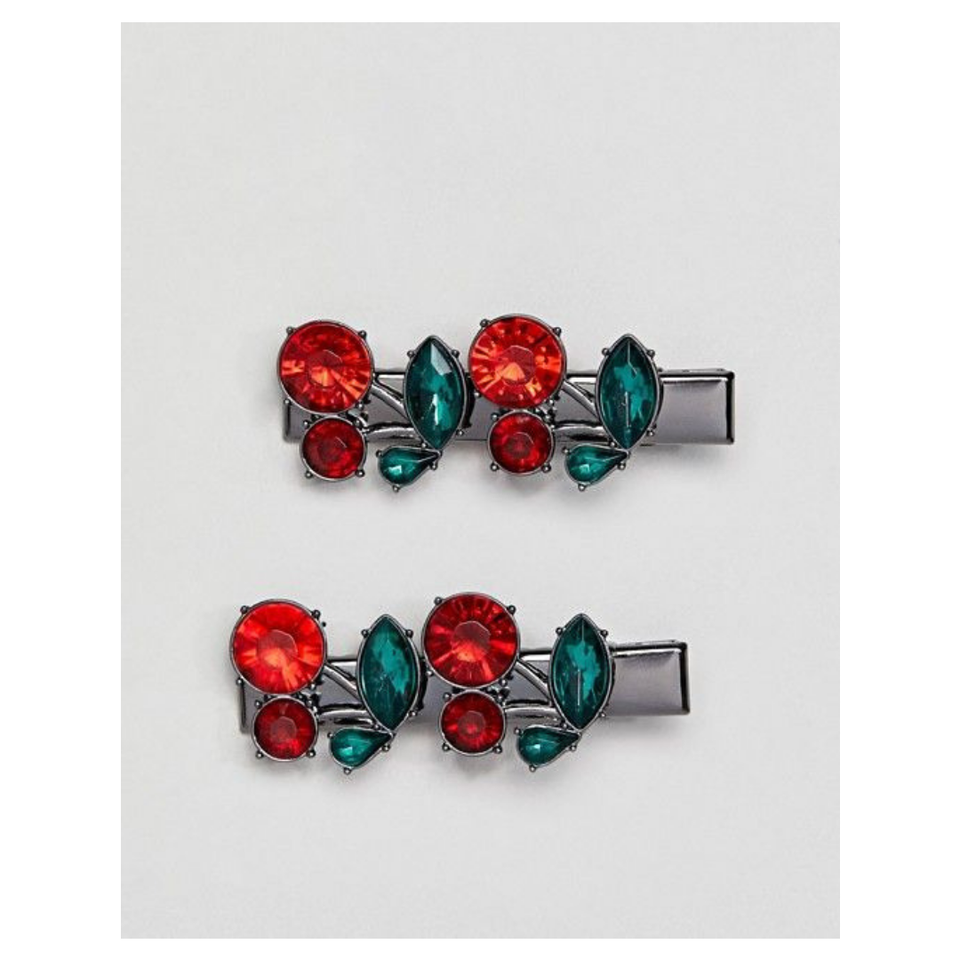 Asos Crystal Cherry Hair Clips