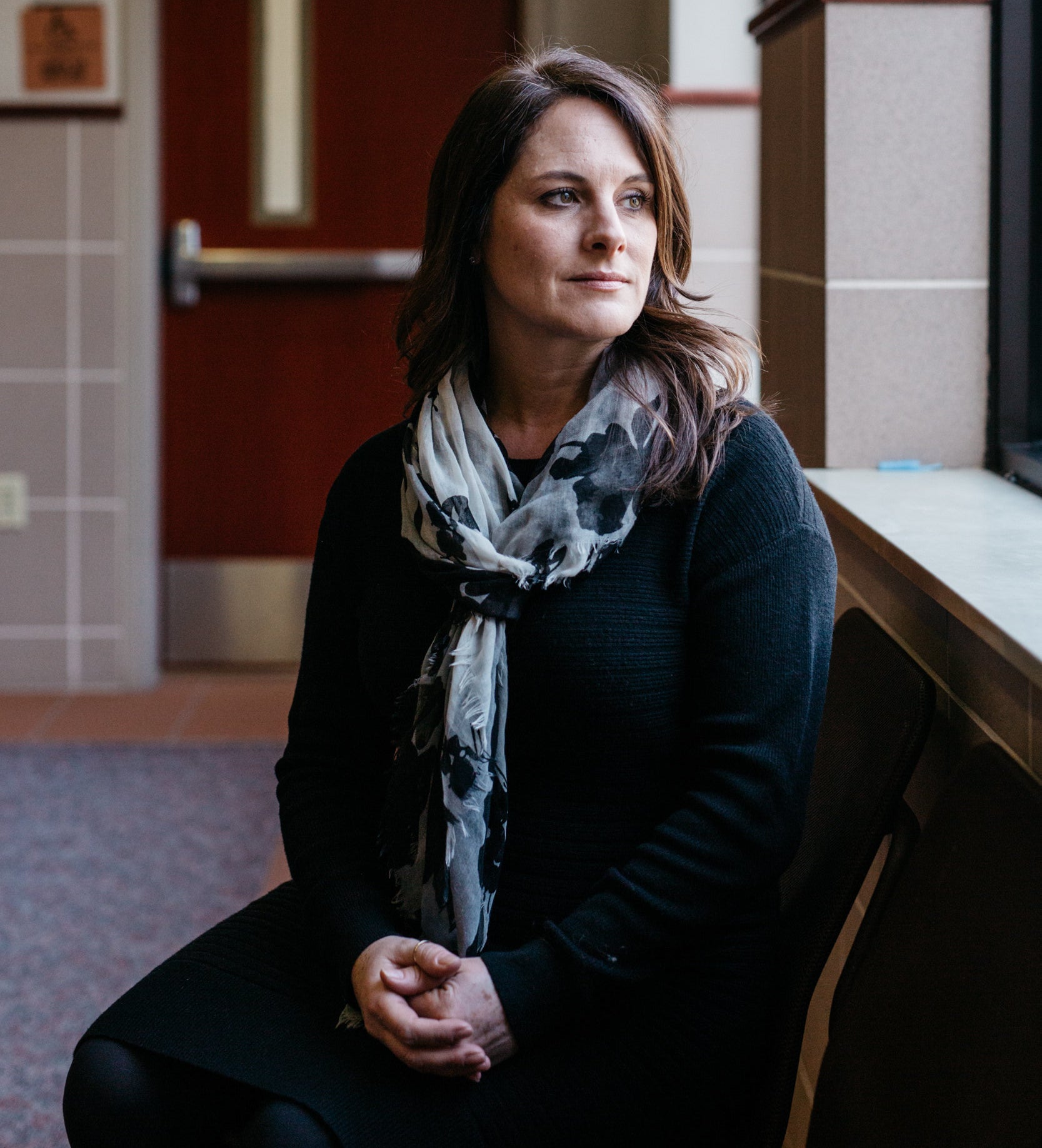  Andrea Munford, investigadora principal del caso Nassar, en el Tribunal del Circuito de Ingham en Lansing, Michigan. 