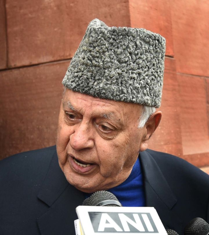 National Conference leader Farooq Abdullah in a file photo