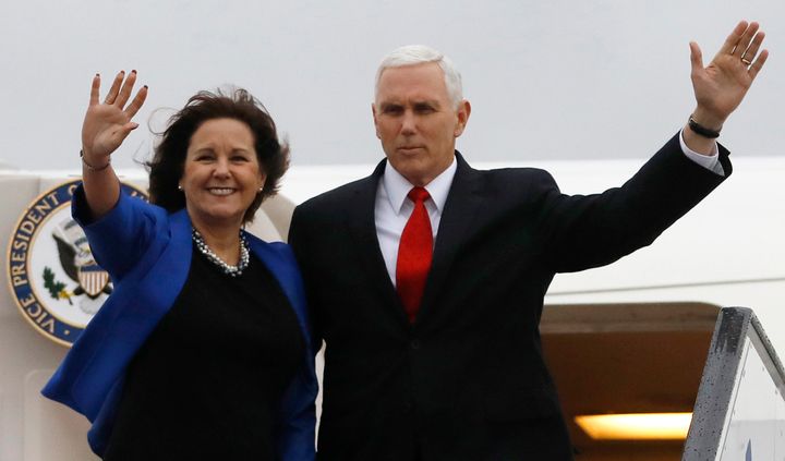 Karen Pence recently started teaching art classes at Immanuel Christian School in Northern Virginia, which discriminates against LGBTQ people.