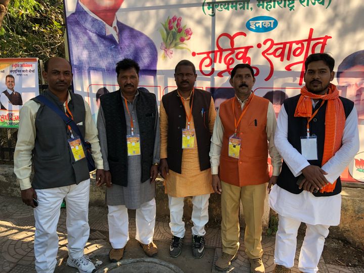 BJP SC wing office bearers from Uttar Pradesh during the party's Anusuchit Jati conclave in Nagpur.
