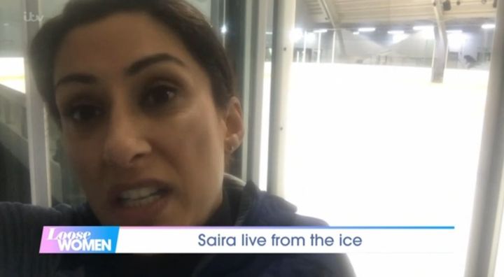Saira Khan aired her views on the 'Dancing On Ice' row