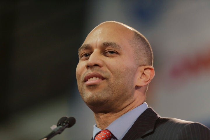 Rep. Hakeem Jeffries (D-N.Y.), chairman of the House Democratic Caucus, delivered a stinging rebuke to President Donald Trump in Harlem on Monday.