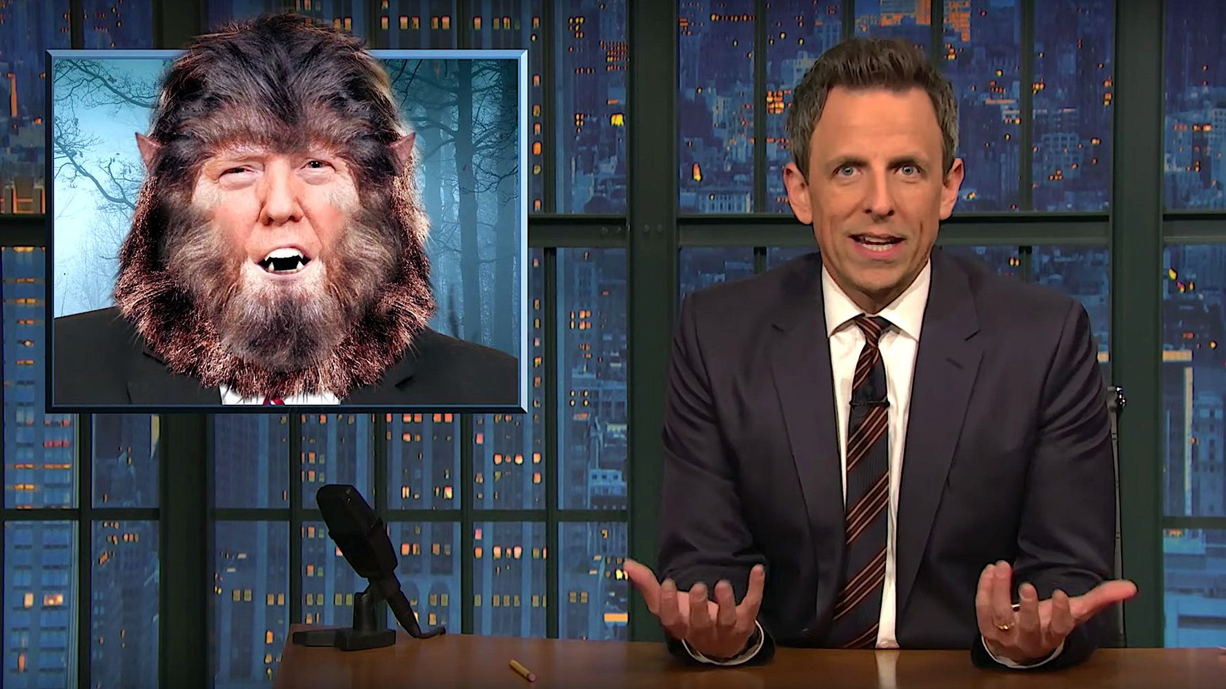 Seth Meyers Blames 'President Werewolf' For The Government Shutdown ...