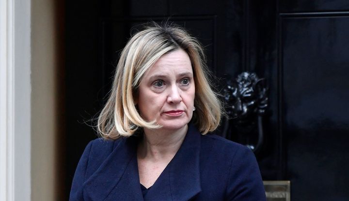 Work and Pensions Secretary Amber Rudd leaving Cabinet