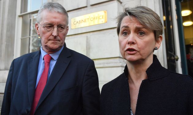 Labour's Hilary Benn and Yvette Cooper