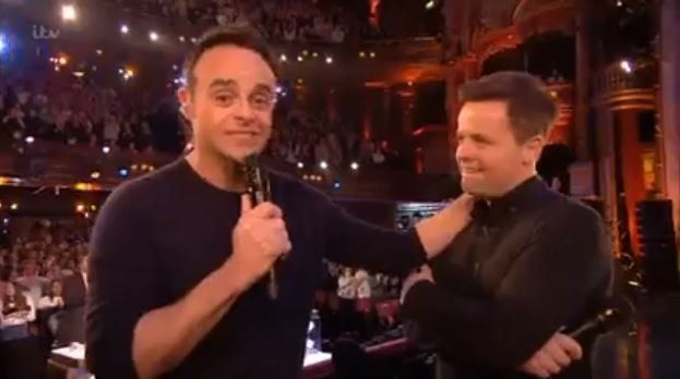 Ant was overwhelmed as he and Dec won Best Presenter at the NTAs