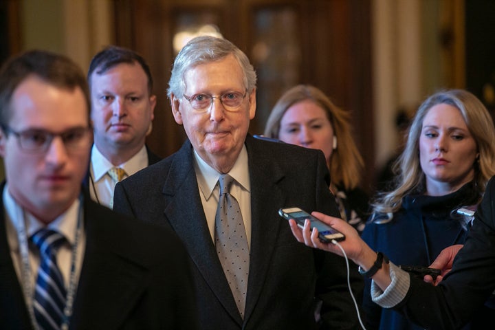 Republican Senate Majority Leader Mitch McConnell has refused to allow a vote on the House-passed measure to reopen the government without President Trump's demanded border wall funding.