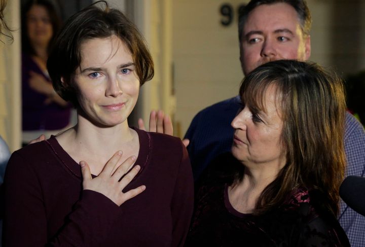 Amanda Knox was convicted but later cleared of Meredith Kercher's murder 