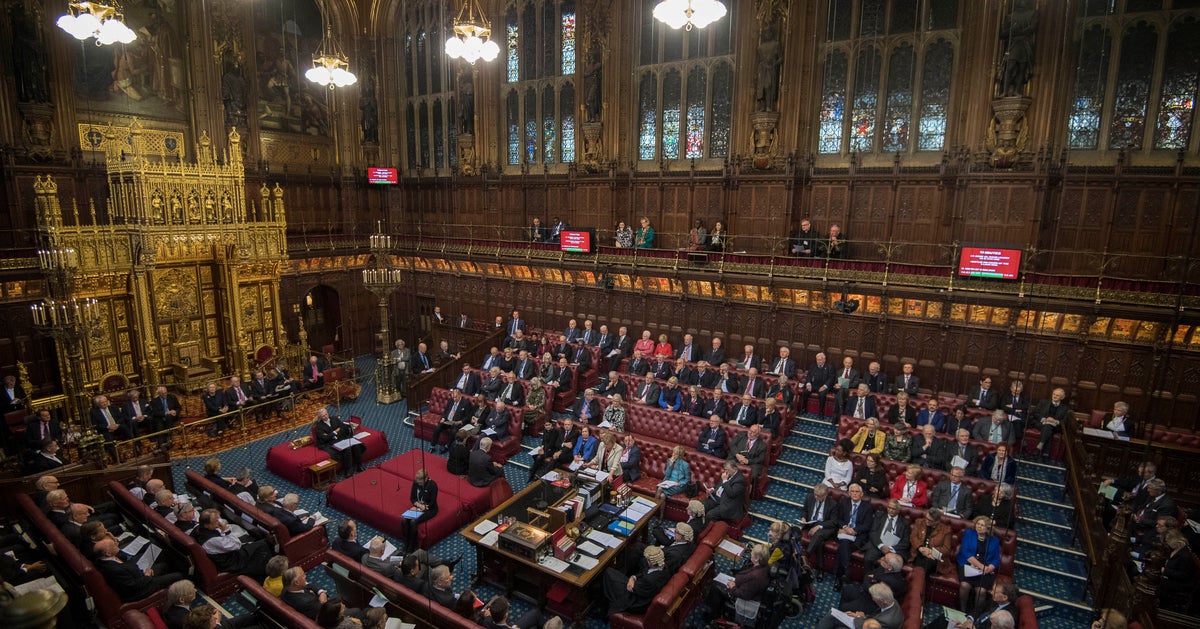 A Woman Has Carried The Ceremonial Mace Into The House Of Lords For The