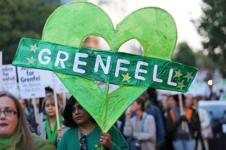 A march to remember those who lost their lives in the Grenfell tragedy
