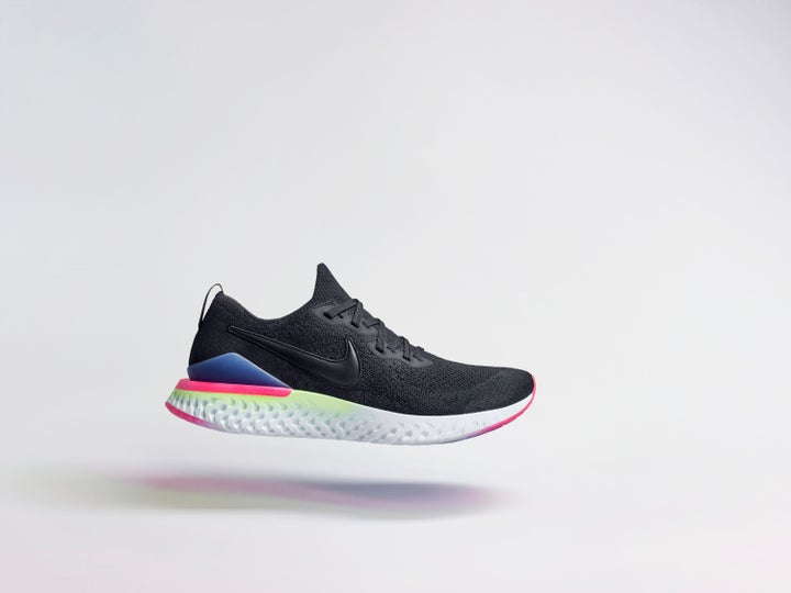 Nike running epic store react flyknit trainers