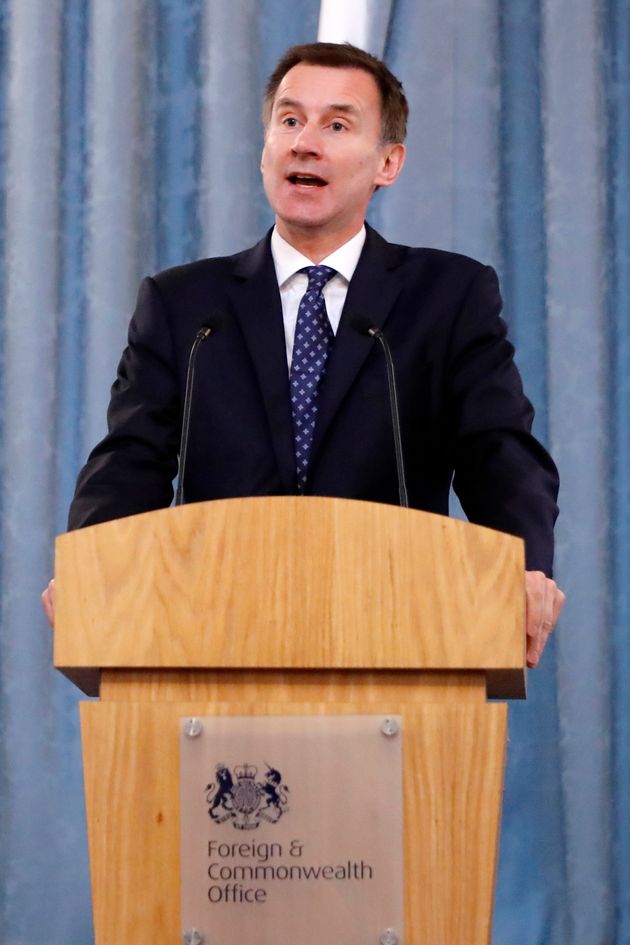 Foreign secretary Jeremy Hunt