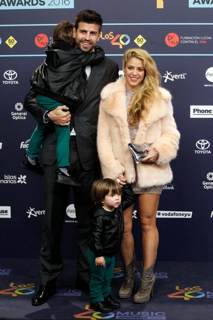 Shakira's two sons are named Milan and Sasha.