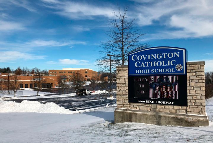 Covington Catholic High School in Kentucky has faced heated backlash since videos emerged of a group of its students — many wearing “Make America great again” hats — mocking a Native American man in Washington on Jan. 18.