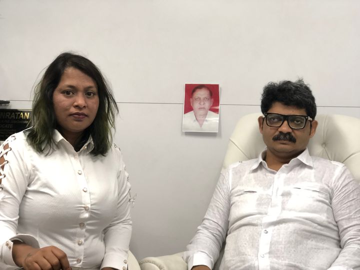 Advocate Gunaratne Sadavarte with his wife Jayashri Patil. Patil is the petitioner against Maratha reservation and Gunaratne is representing her in Bombay High Court