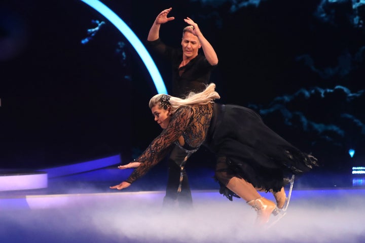 Gemma fell flat on her face during Sunday's Dancing On Ice