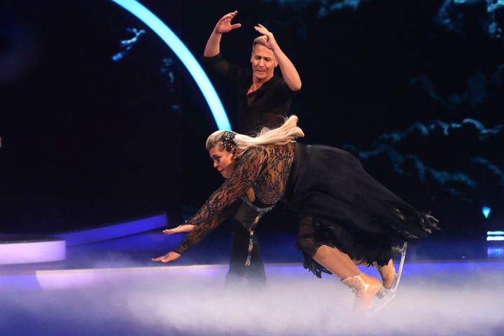 Gemma fell flat on her face during Sunday's Dancing On Ice