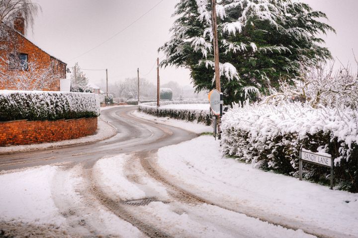 Snow is predicted to fall across Britain this week as temperatures plunge (file photo).