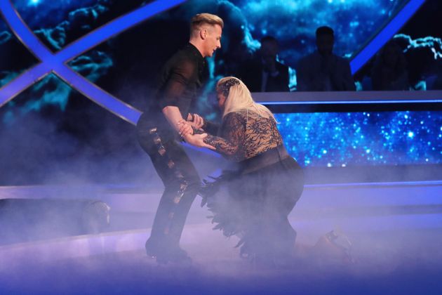 Matt helped Gemma back onto her feet 