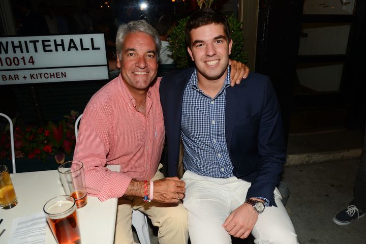 Andy King, left, and Billy McFarland in New York City on Aug. 7, 2014. Let the "Fyre" documentary be a lesson to you: Your boss is never <em>really</em> your family.