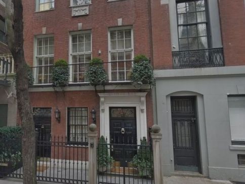 The luxury Manhattan townhouse where a woman employer was trapped in a lift for three days.