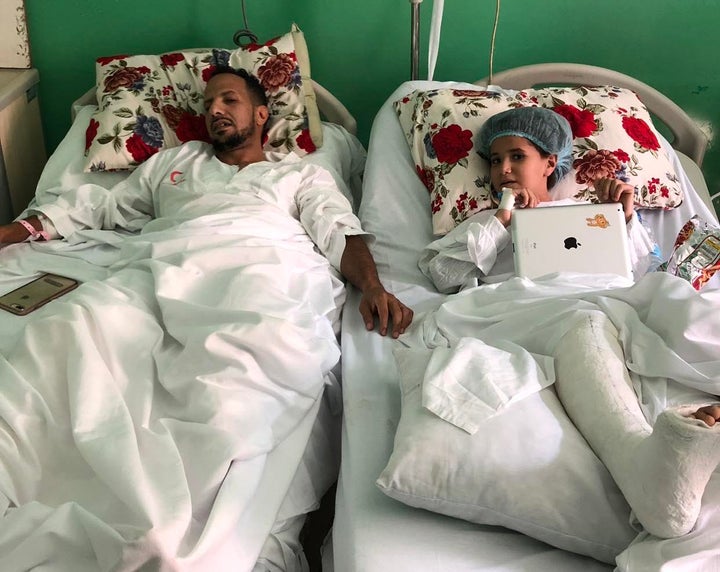 While driving with his now 8-year-old daughter on a visit to Cairo in October, Alahiry got into a car accident. He broke his leg. She fractured her rib cage and foot.